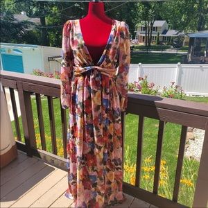 Ronny Kobo Collection Floral Maxi Dress in Multicolor
